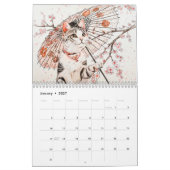 Whiskered Elegance – Geisha Cats in Bloom Kalender (Jan 2027)