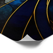 Whiskered Elegance - KI-generierte Katze Poster (Ecke)