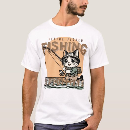 Whiskergewässer - Spaß beim Katzenfischen T-Shirt (Vorderseite)