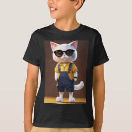 "Whiskermate: fröhliche Katze im Pixar-Stil" T-Shirt