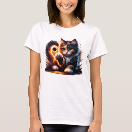 Whiskerry: Kitten und Paw Play T-Shirt (Vorderseite)