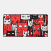 Whiskers and Wonderers: Rot für die Liebhaber der Schreibtischunterlage (Vorderseite)