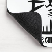 Whiskers Cat, ich hebe Katzen Mousepad (Ecke)