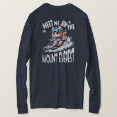 Whiskers, die furchtlose Abenteuerkatze - Langärme T-Shirt (Design Rückseite)