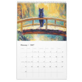 Whiskers in Bloom – Impressionistischer Katzenkale Kalender (Feb 2027)