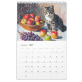 Whiskers in Bloom – Impressionistischer Katzenkale Kalender (Jan 2027)