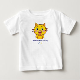 Whiskers Kennen Niedliches Katzen-Zitat für Kinder Baby T-shirt