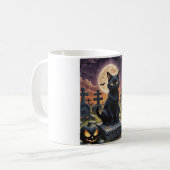 Whiskers of the Witching Hour - Black Cat Kaffeetasse (Vorderseite Links)