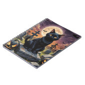 Whiskers of the Witching Hour - Black Cat Notizblock (Linke Seite)