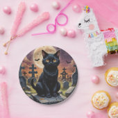 Whiskers of the Witching Hour - Black Cat Pappteller (Party)