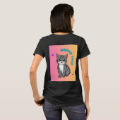 Whiskers & Tales | Whimsical Cat Storybook T - Shi T-Shirt (Schwarz voll)