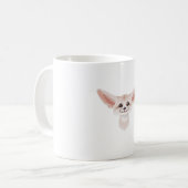 Whiskerwunder: Das Fennec Fox Portrait Kaffeetasse (Vorderseite Links)