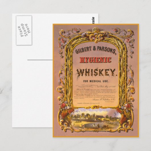 Whiskey: 1860 - Postkarte (Vorne/Hinten)