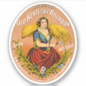 Whiskey Advertising Label, Circa 1860. Aufkleber (Vorderseite)