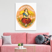 Whiskey Advertising Label, Circa 1860. Leinwanddruck (Insitu (Wohnzimmer))