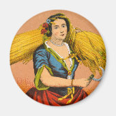 Whiskey Advertising Label, Circa 1860. Magnet (Vorne)