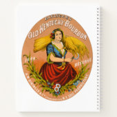Whiskey Advertising Label, Circa 1860. Notizblock (Rückseite)