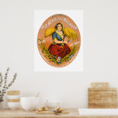 Whiskey Advertising Label, Circa 1860. Poster (Küche)