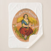 Whiskey Advertising Label, Circa 1860. Sherpadecke (Vorderseite)