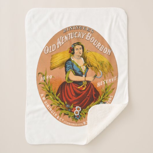 Whiskey Advertising Label, Circa 1860. Sherpadecke (Vorderseite)