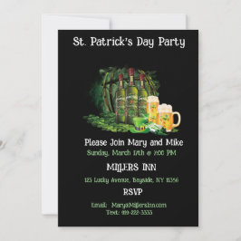 Whiskey and Beer St. Patrick's Day Party Einladung