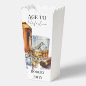 Whiskey and Cigar Men’s Birthday Party Geschenkschachtel (Rückseite)