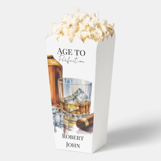 Whiskey and Cigar Men’s Birthday Party Geschenkschachtel (Geplatzt)