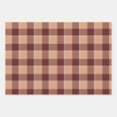 Whiskey and Livid Brown Plaid Geschenkpapier Set (Vorderseite)