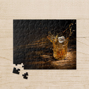 Whiskey auf den Felsen Puzzle