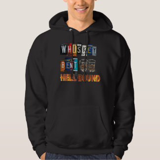 Whiskey Bent and Hellbound Funny Whiskey Bourbon D Hoodie