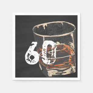 Whiskey Birthday, Einladung für Männer, EDITABLE Serviette