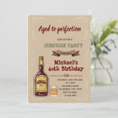 Whiskey bis zur Vollkommenheit Einladung (Stehend Vorderseite)