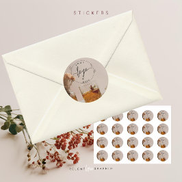 Whiskey | Boho Blume | ästhetisch Runder Aufkleber