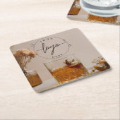 Whiskey | Boho Blume | Ästhetische Untersetzer (angewinkelt)