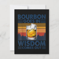Whiskey Bourbon geht in Weisheit hervor