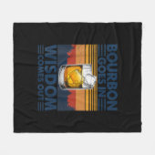 Whiskey Bourbon geht in Weisheit hervor Fleecedecke (Vorderseite (Horizontal))