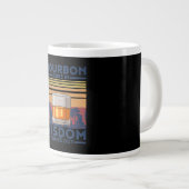 Whiskey Bourbon geht in Weisheit hervor Jumbo-Tasse (Vorderseite Rechts)