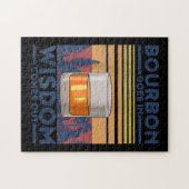 Whiskey Bourbon geht in Weisheit hervor Puzzle (Horizontal)