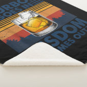 Whiskey Bourbon geht in Weisheit hervor Sherpadecke (3/4)