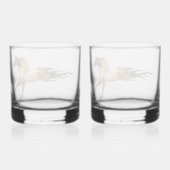 Whiskey-Brille für Feuerpferde Whiskyglas (Rückseite)