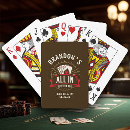 Whiskey Brown Bachelor Party Custom Poker Spielkarten