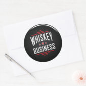 Whiskey Business Classic Round Sticker (Umschlag)