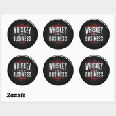 Whiskey Business Classic Round Sticker (Blatt)