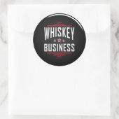 Whiskey Business Classic Round Sticker (Tasche)