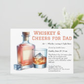 Whiskey & Cheers - Editable Vatertag Einladung (Stehend Vorderseite)