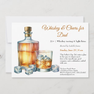 Whiskey & Cheers for Vater - Vatertag Einladung