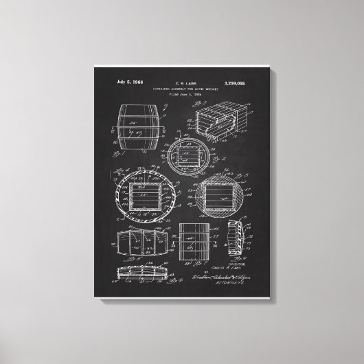 Whiskey-Container 1966 Leinwanddruck (Vorderseite)