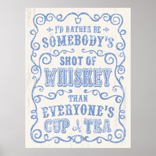 Whiskey-Cup Poster (Vorne)