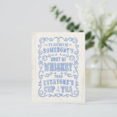 Whiskey-Cup Postkarte (Stehend Vorderseite)