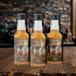 Whiskey Decanter Derby Party Mini Alkoholflaschenetikett
